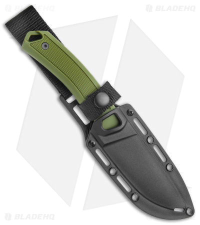 Kershaw Deschutes Skinner Fixed Blade Knife Green (3.9" Stonewash) 1883