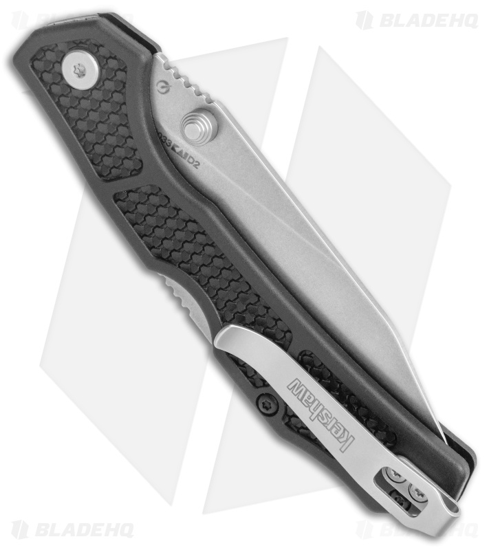 Kershaw Cargo Lockback Folding Knife Black GFN (3.25" Stonewash) 2033  