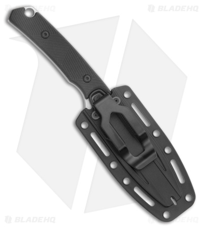 Kershaw Steppe Fixed Blade Knife Black Rubber (3.5" Stonewash) 2048