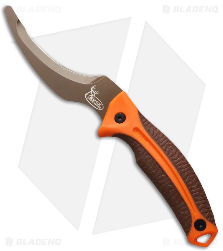 Kershaw Buck Commander LoneRock ZipIt Pro Fixed Blade Knife (3.375" Brown) 1894
