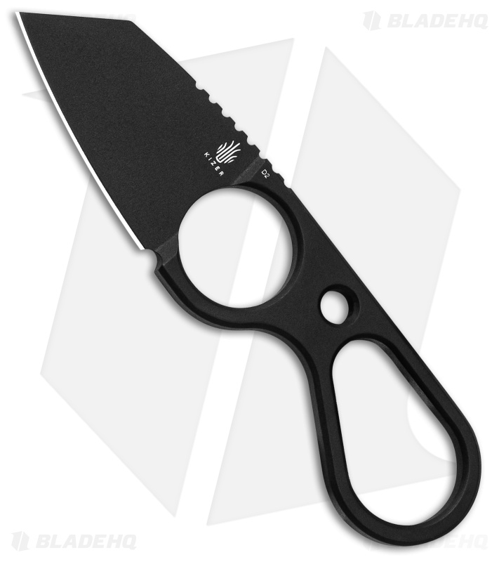 Kizer Bowtie Fixed Blade Neck Knife Black D2