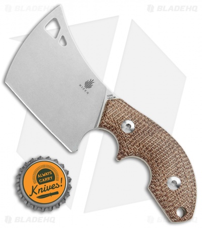 Kizer Butcher Fixed Blade Knife Micarta (2.42" Stonewash) 1039C2
