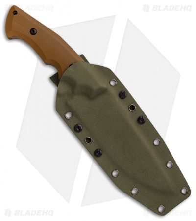 Kizer Cutlery Salient Fixed Blade Knife Brown G-10 (6.25" Black) E613