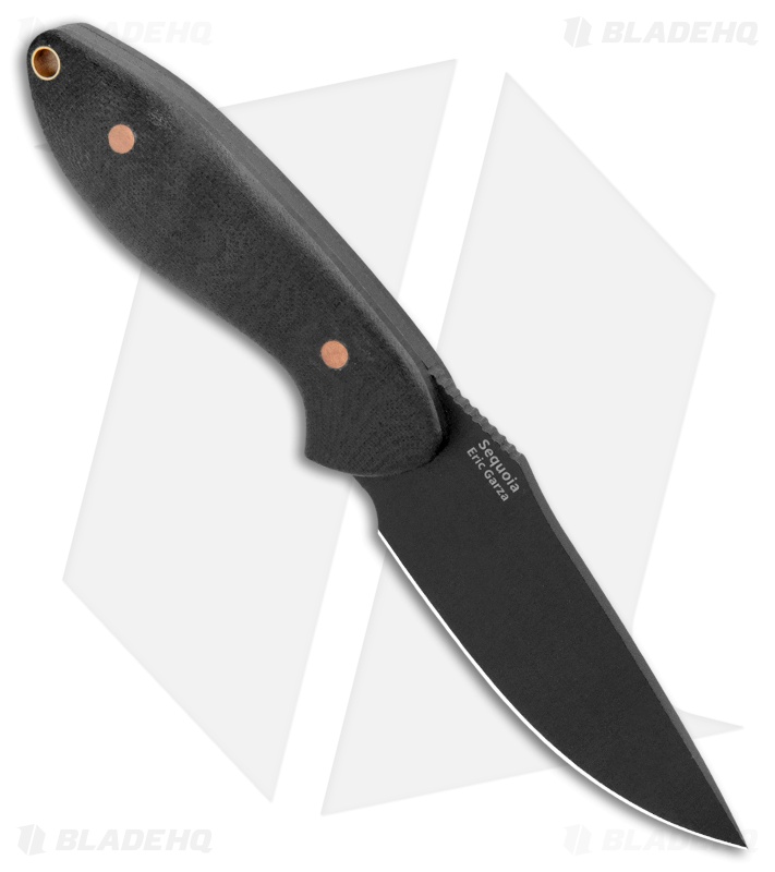 Kizer Garza Sequoia Fixed Blade Knife Black G-10 (3.78" Black) 1022A1