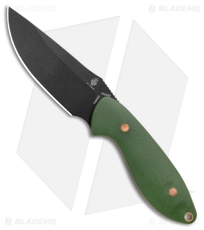 Kizer Sequoia Fixed Blade Knife | OD Green G-10 | Blade HQ