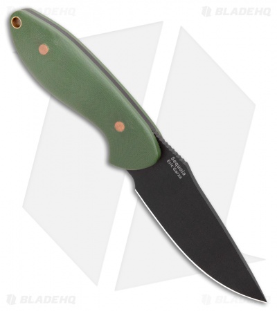 Kizer Garza Sequoia Fixed Blade Knife OD Green G-10 (3.78" Black) 1022A2