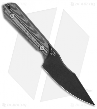Kizer Maverick Customs Harpoon Fixed Blade Knife Micarta (3.94" Black) 1040