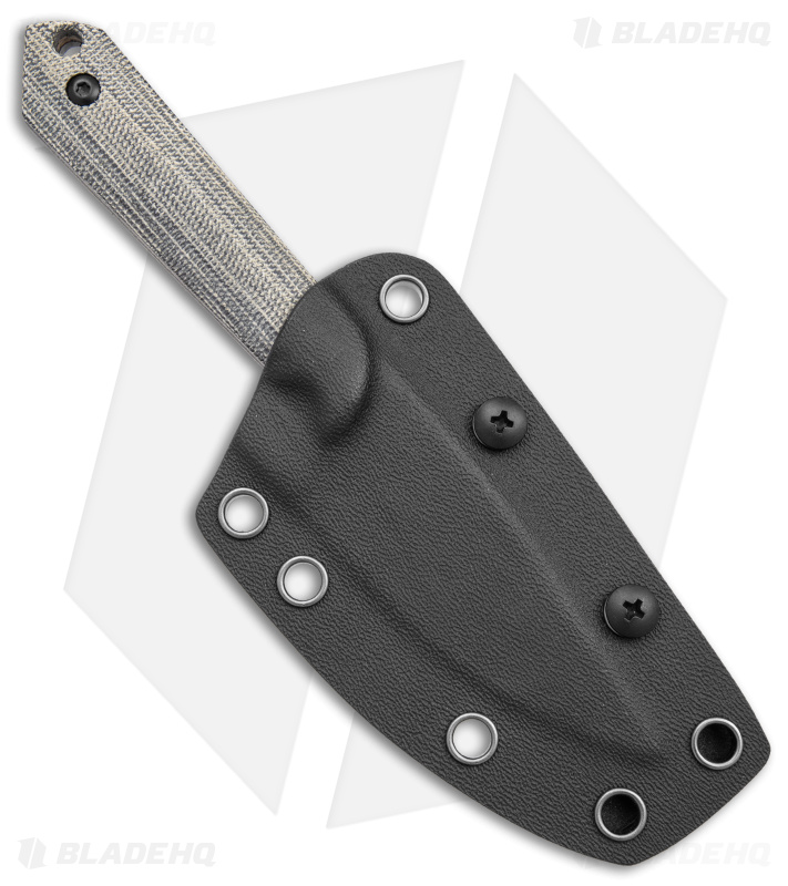 Kizer Maverick Customs Harpoon Mini 10V Fixed Blade Black Micarta (3" Black)