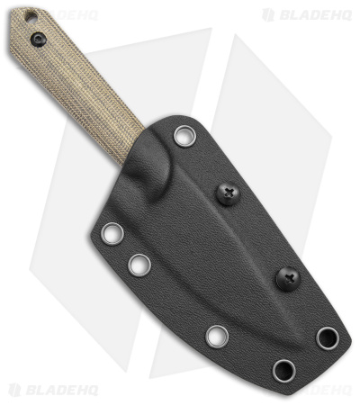 Kizer Maverick Customs Harpoon Mini 10V Fixed Blade Green Micarta (3" Black)