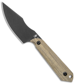 Kizer Maverick Customs Harpoon Mini 10V Fixed Blade Green Micarta (3" Black)