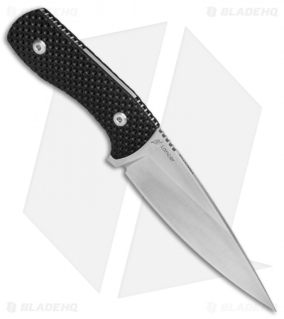 Kizer Pinkerton Lancer Fixed Blade Knife Black G-10 (4.75" Satin) 1028