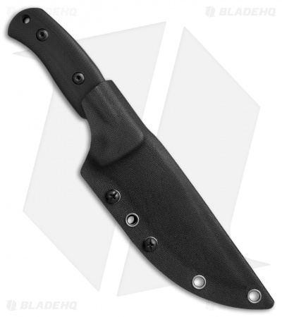 Kizer Pinkerton Littler River Bowie Fixed Blade Knife Black G-10 (4.3" Black) 