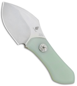 Kizer Thumbper Short Fixed Blade Neck Knife Natural G-10 (2" Stonewash) 1013