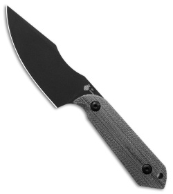 Kizer Maverick Customs Harpoon Fixed Blade Knife Black Micarta (3.75" Black) 10V