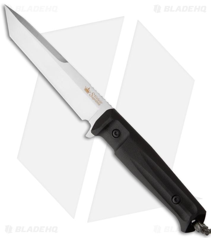 Kizlyar Supreme Knives Aggressor AUS-8 Tactical Fixed Blade Knife (6" Satin)