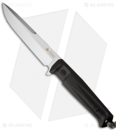 Kizlyar Supreme Knives Alpha AUS-8 Tactical Fixed Blade Knife (6" Satin Plain)