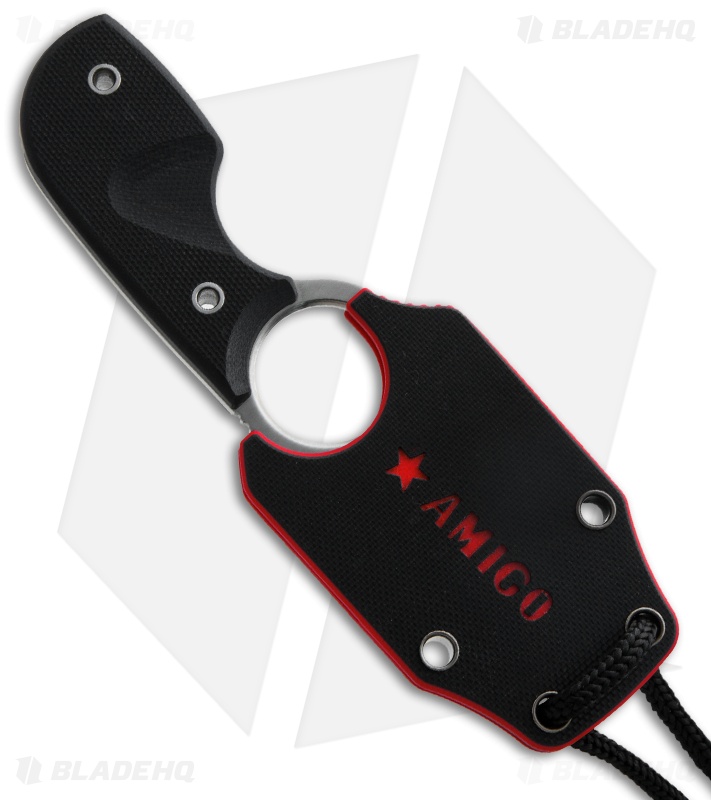 Kizlyar Supreme Knives Amigo X Fixed Blade Knife Black G-10 (2.75" Satin) KK088