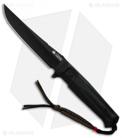 Kizlyar Supreme Knives Croc Tactical Fixed Blade Knife (6" Black)
