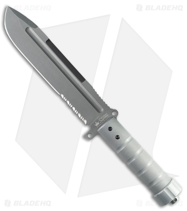 Kizlyar Supreme Knives Survivalist Z Fixed Blade Knife Gray Dural