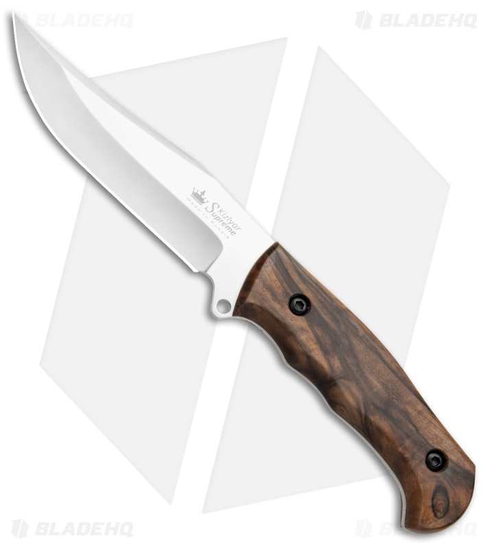 Kizlyar Supreme Knives Caspian Fixed Blade Knife Walnut (5.375
