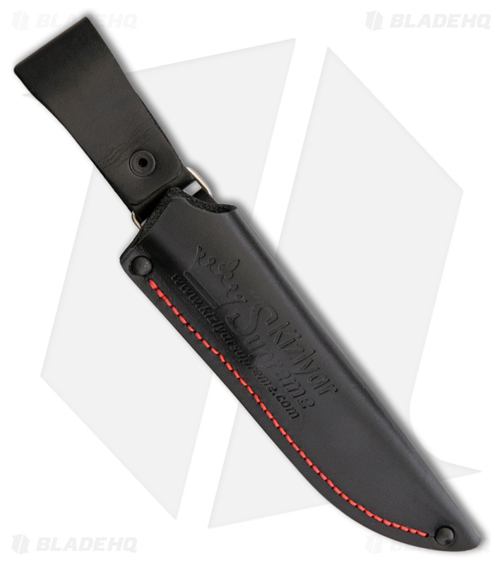 Kizlyar Supreme Colada Fixed Blade Knife Blue/Black Micarta (3.875" Satin)