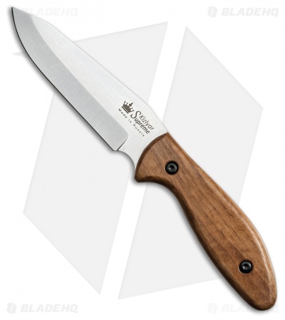 Kizlyar Supreme Flint Fixed Blade Knife Walnut (5.125" Satin) KK0051