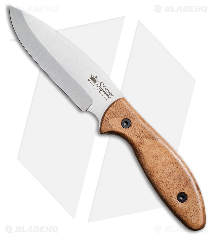 Kizlyar Supreme Fortuna Fixed Blade Knife Walnut (5.125" Satin) KK0094
