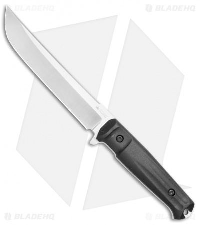 Kizlyar Supreme Knives Senpai Fixed Blade Knife Black Kraton (6.75" Satin)