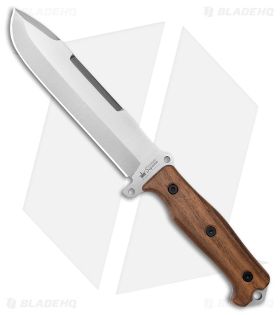 Kizlyar Supreme Survivalist X  Fixed Blade Knife Walnut Wood (7.5" Satin) KK0241