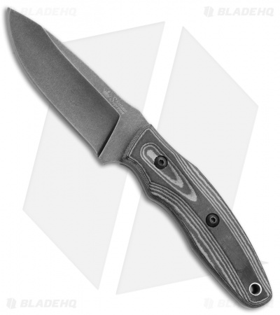 Kizlyar Supreme Knives Urban Fixed Blade Knife Black Micarta (3.6" Black SW)