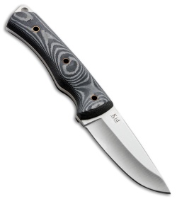 Kizlyar Supreme KiD Fixed Blade Knife Gray/Black Micarta (3.5" Satin) KK0082