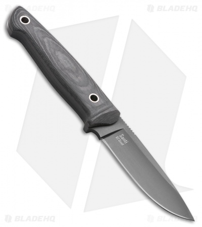 Kizlyar Supreme Santi Fixed Blade Knife Gray/Black Micarta (3.5" Black) KK0048