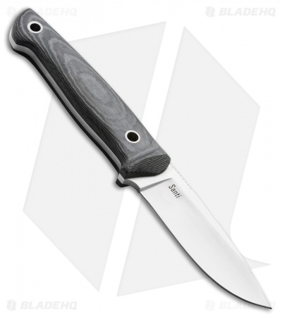 Kizlyar Supreme Santi Fixed Blade Knife Gray/Black Micarta (3.5" Satin) KK0047