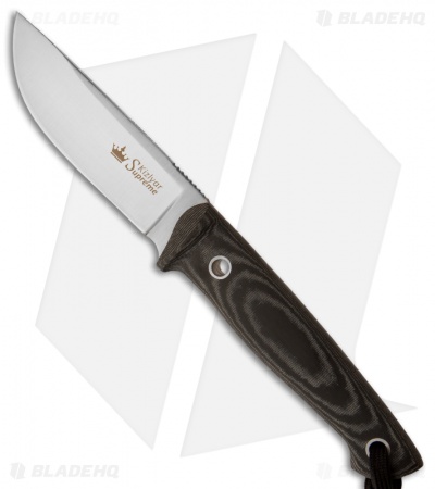 Kizlyar Supreme Knives Nikki AUS-8 Fixed Blade Knife (3.5" Satin Plain)