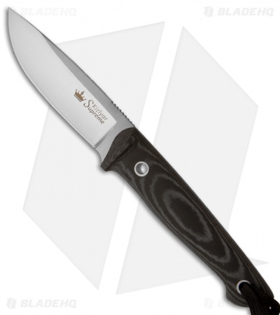 Kizlyar Supreme Knives Santi AUS-8 Fixed Blade Knife (3.5" Satin Plain)