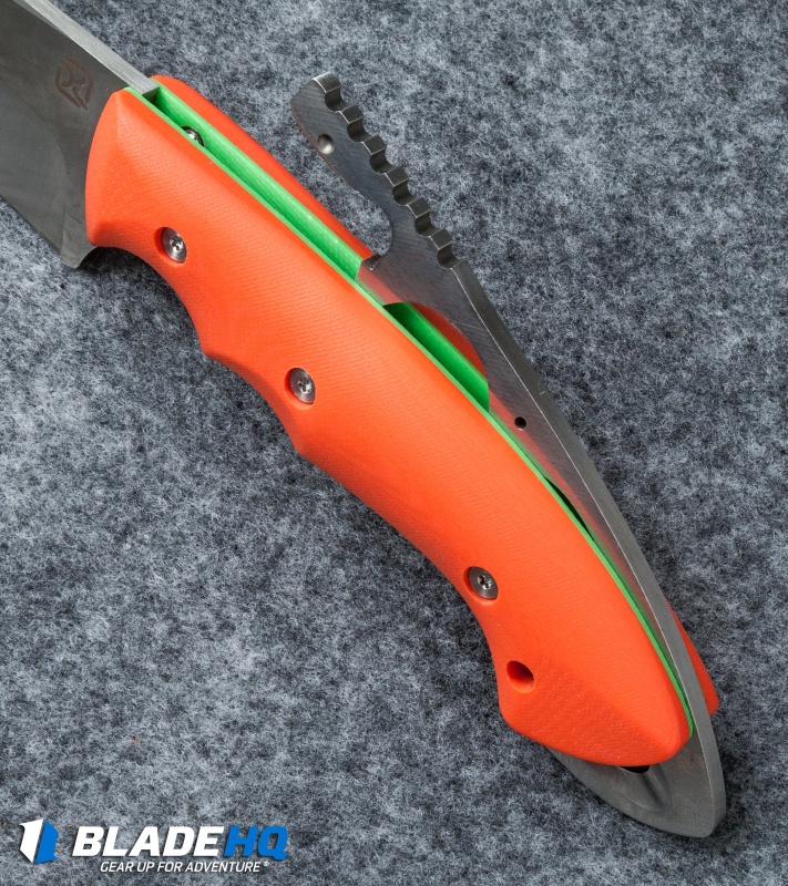 Klecker Abiqua Hunter Fixed Blade Knife Orange G-10 (4" Satin) DK-151-GO