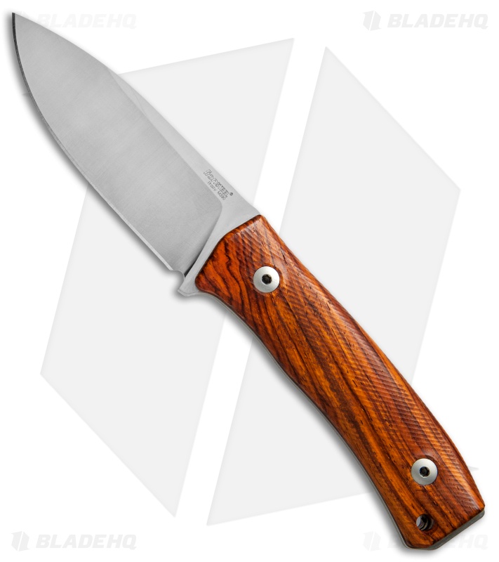 LionSteel M4 Fixed Blade Knife Cocobolo Wood (3.75" Satin M390)