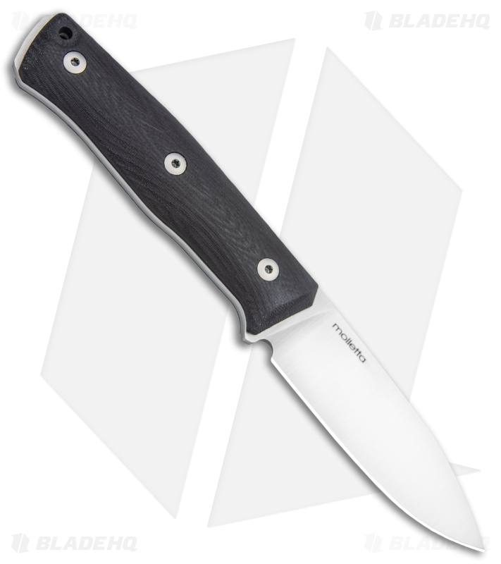 LionSteel B35 Fixed Blade Knife Black G10 (3.5" Satin)