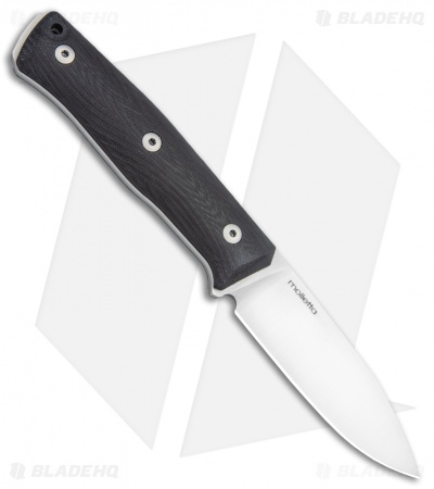 LionSteel B35 Fixed Blade Knife Black G10 (3.5" Satin)