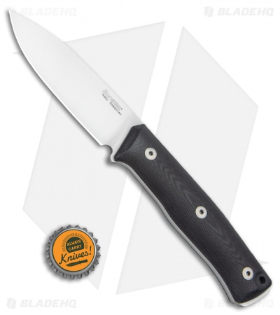 LionSteel B35 Fixed Blade Knife Black G10 (3.5" Satin)
