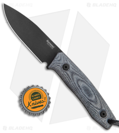 LionSteel M1 Fixed Blade Knife Black Micarta (2.9" Black M4) BHQ Exclusive