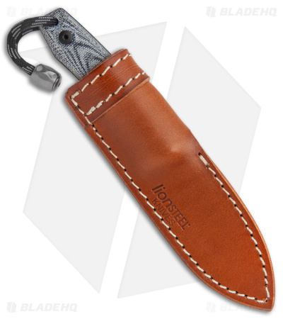 LionSteel M1 Fixed Blade Knife Black Micarta (2.9" Black M4) BHQ Exclusive