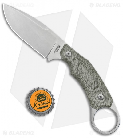 LionSteel H2 - Fixed Blade Knife | Green Micarta | Blade HQ