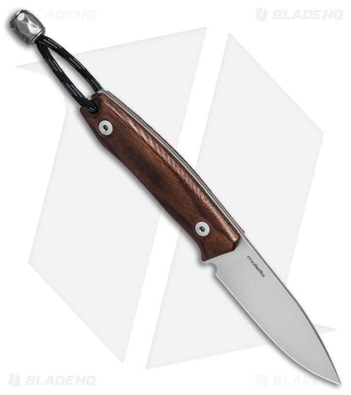 LionSteel M1 Fixed Blade Knife Santos Wood (2.875" M390 Satin)