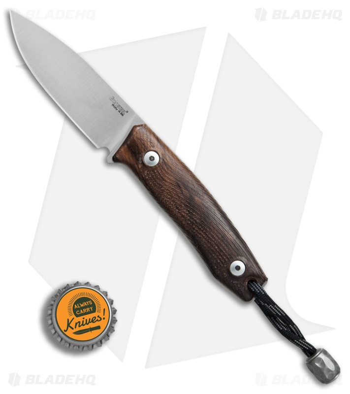 LionSteel M1 Fixed Blade Knife Walnut (2.875" M390 Satin)