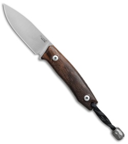 LionSteel M1 Fixed Blade Knife Walnut (2.875" M390 Satin)