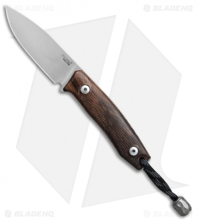 LionSteel M1 Fixed Blade Knife Walnut (2.875" M390 Satin)