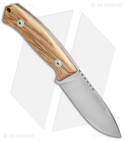 LionSteel M2 Hunting Knife MCKF Olive Wood (3.54" Satin) M2 UL