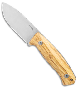 LionSteel M2M Fixed Blade Knife Olive Wood (3.5" Satin M390) M2M UL