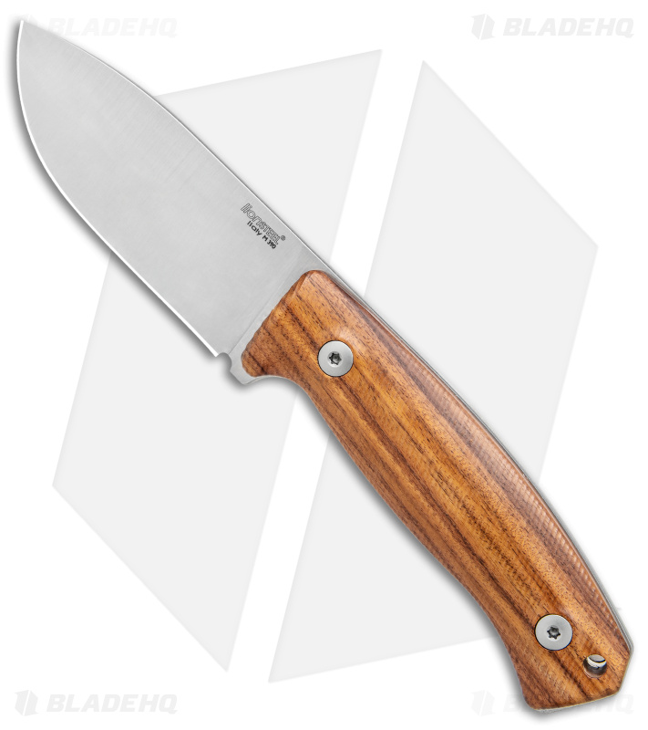 LionSteel M2M Fixed Blade Knife Santos Wood (3.5" Satin M390) M2M ST